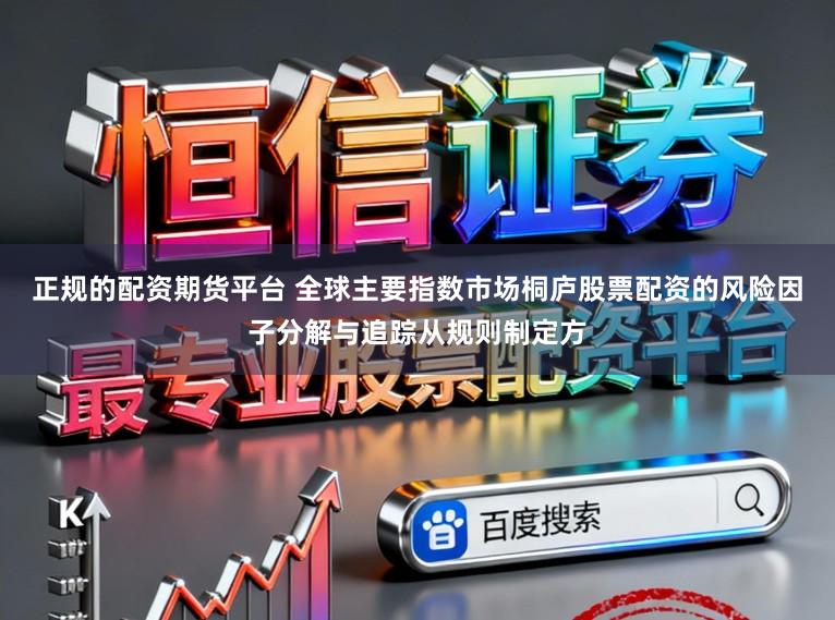 正规的配资期货平台 全球主要指数市场桐庐股票配资的风险因子分解与追踪从规则制定方